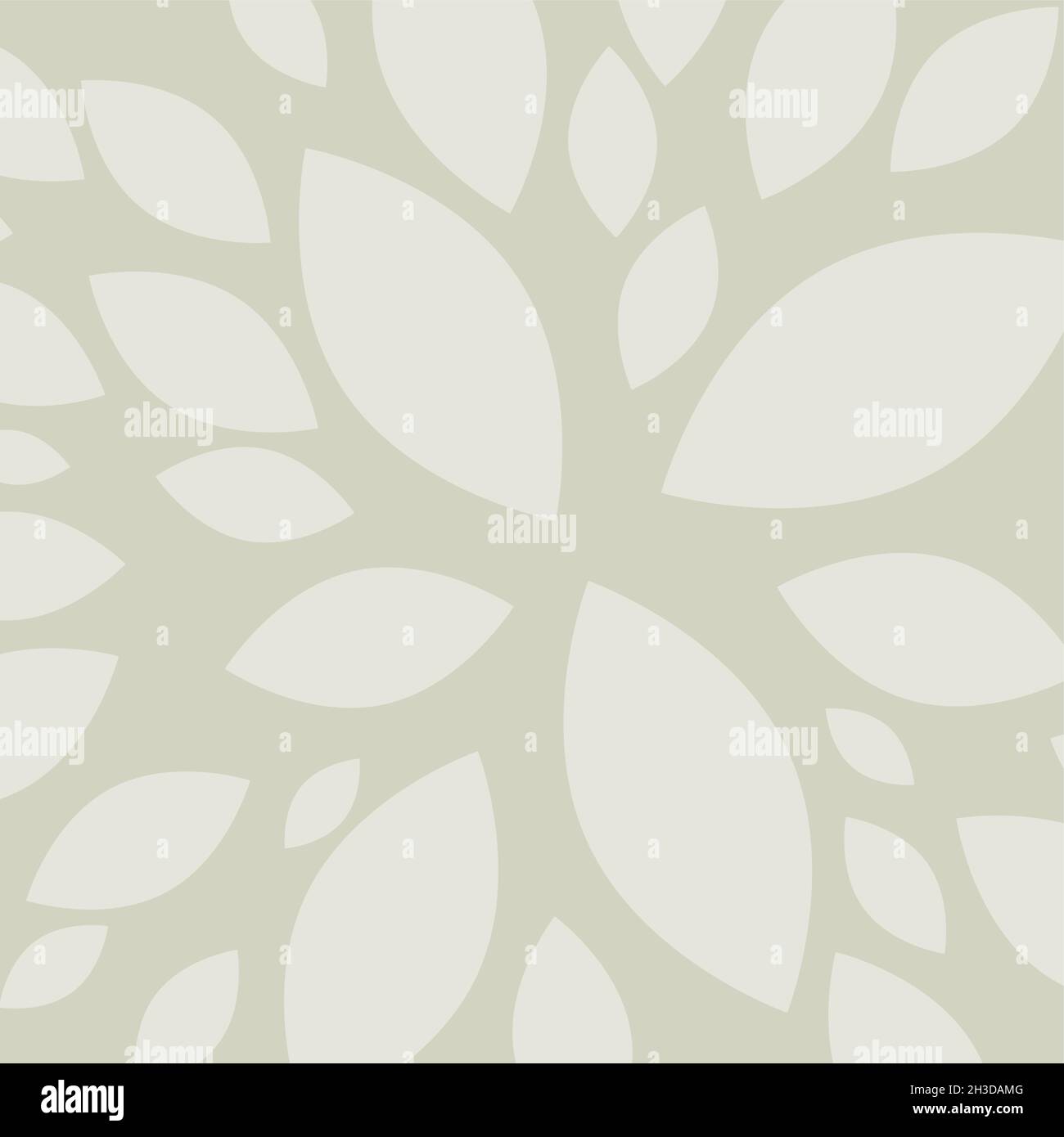 Vector Blumenhintergrund mit Blättern, neutrale Farbe Stock Vektor