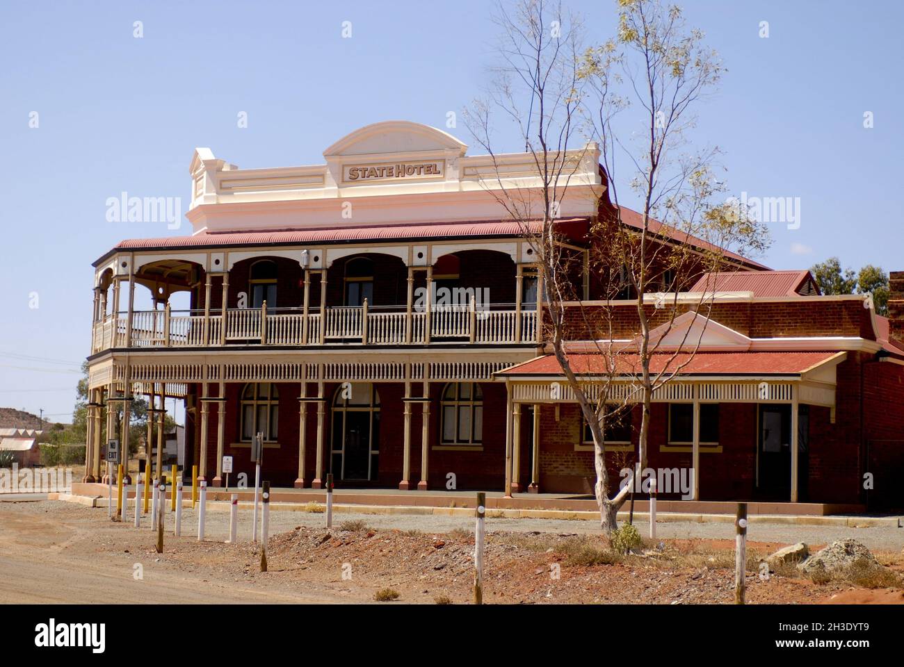 Geisterstadt Gwalia, State Hotel, Australien, Westaustralien Stockfoto