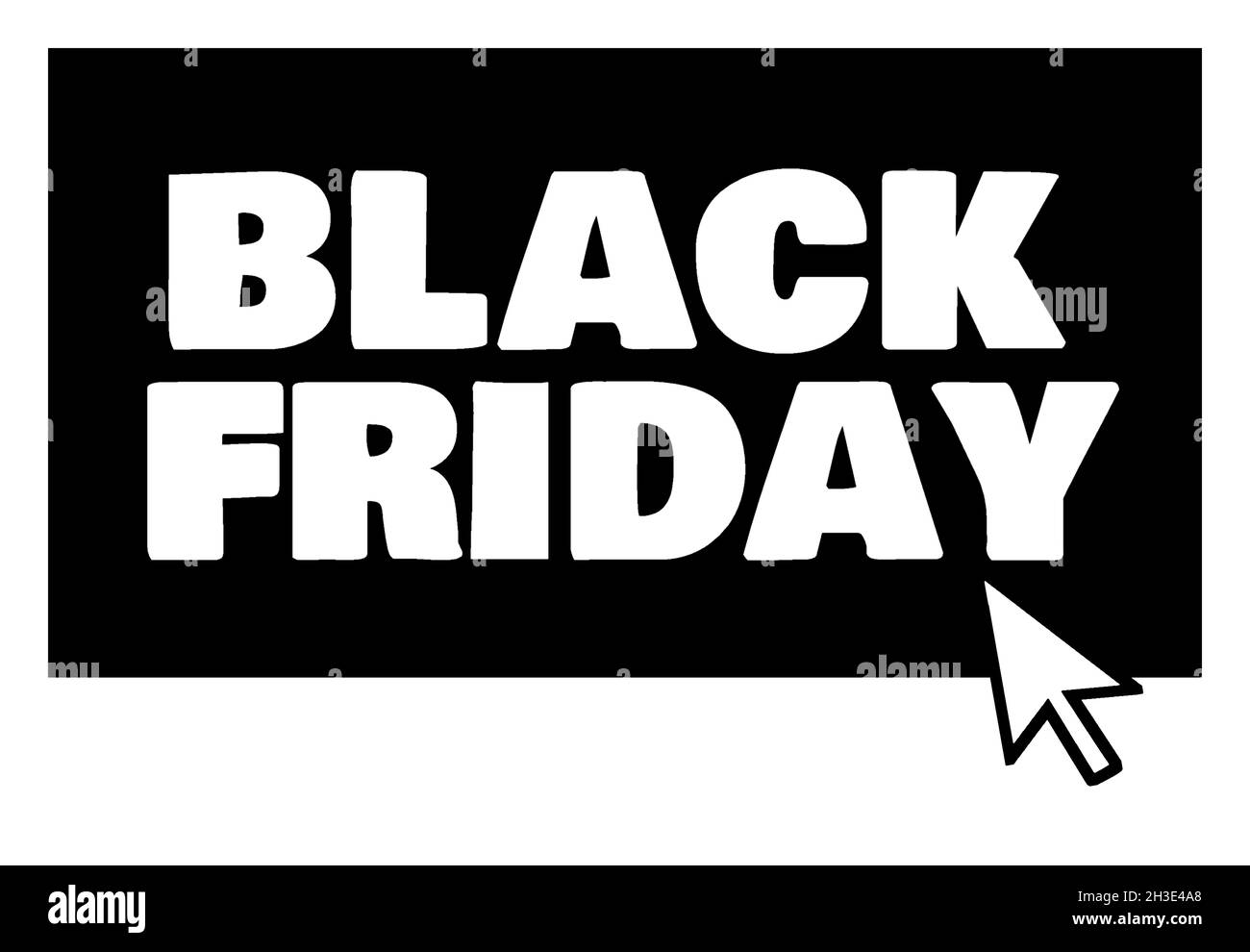 Black Friday Sale Schild, Anhänger oder Banner Stockfoto
