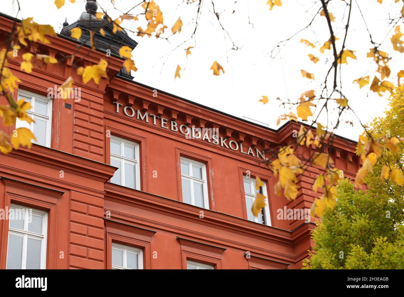 Tomtebodaskolan (Schule) in Stockholm, Schweden. Stockfoto