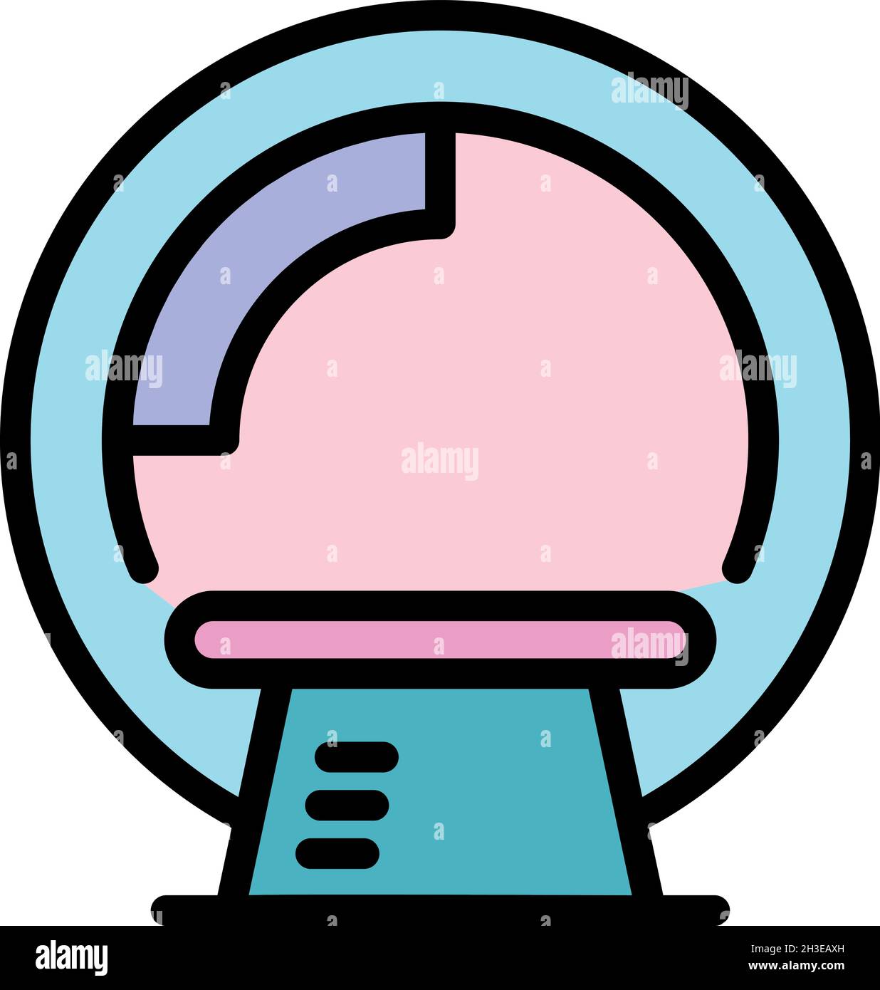 Symbol für moderne medizinische Geräte. Umriss moderne medizinische Geräte Vektor Symbol Farbe flach isoliert Stock Vektor