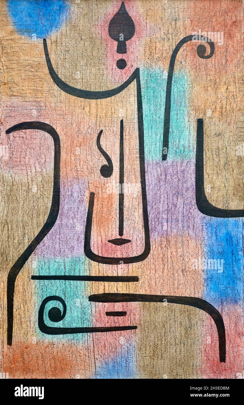 Paul Klee Kunstwerk - Erzengel Stockfoto