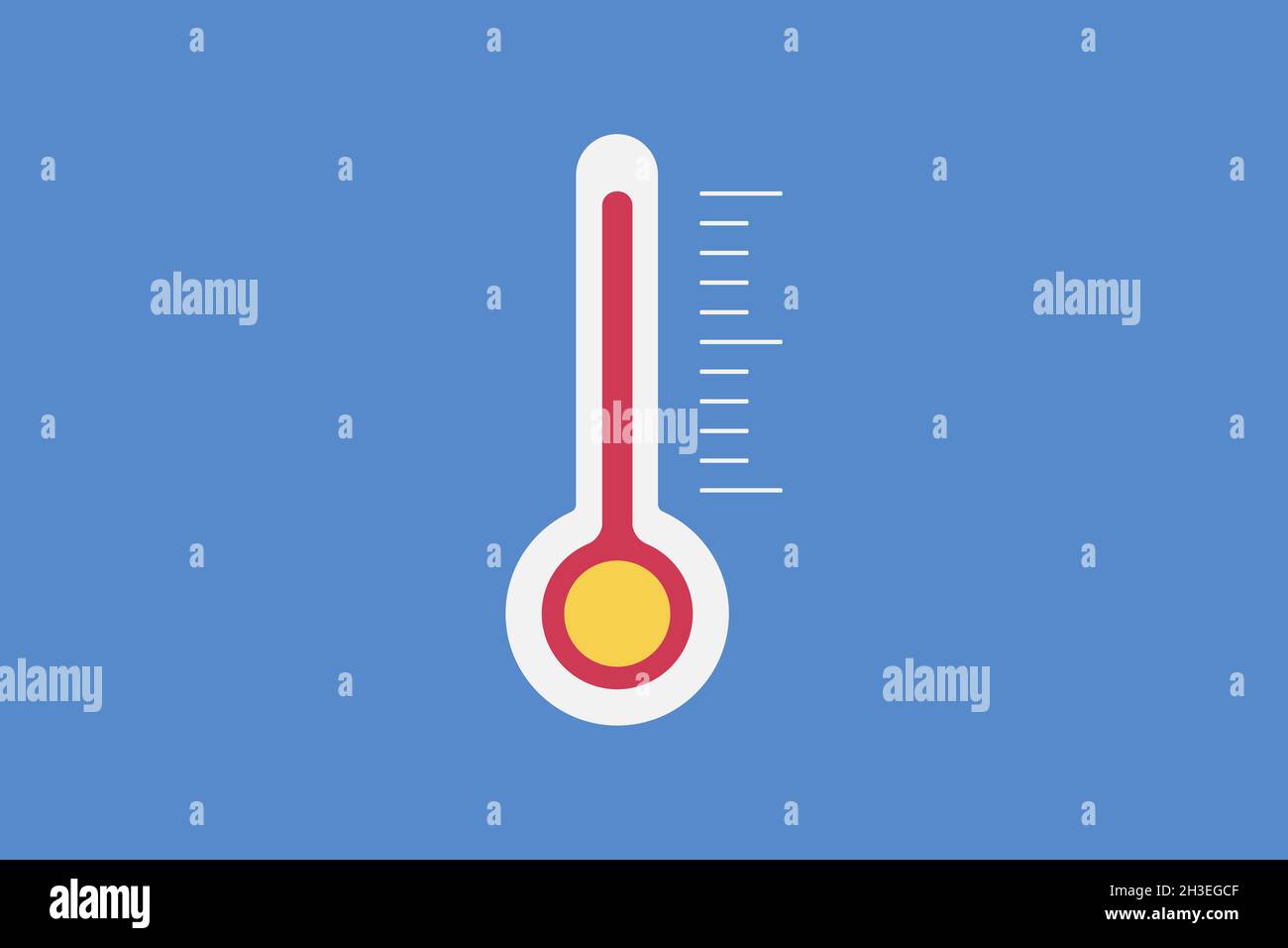 Thermometer Symbol Symbol flach Stil Stock Vektor