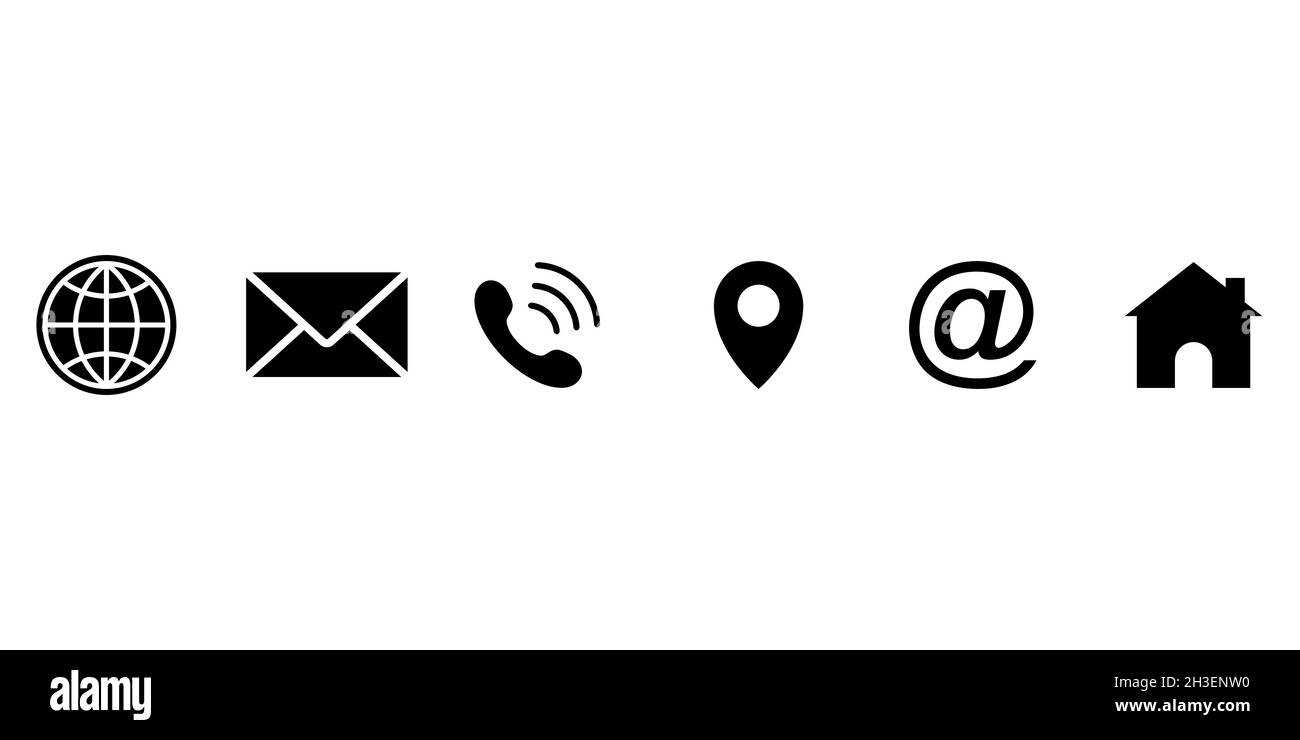 Web-Symbol festgelegt. Verschiedene Internet-Website-Symbole Stock Vektor