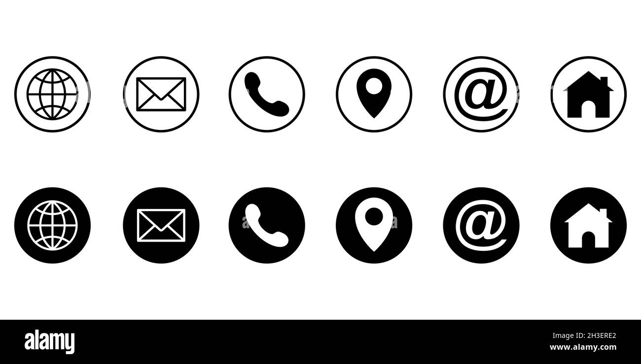 Web-Symbol festgelegt. Verschiedene Internet-Website-Symbole Stock Vektor