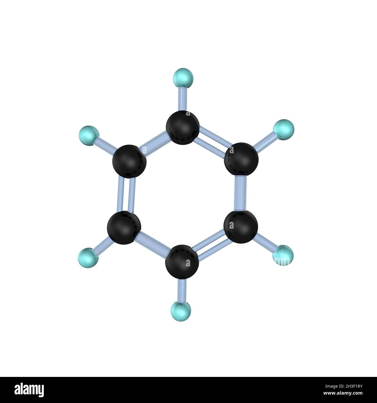 MolekÃ¼l Benzol 3D Stockfoto