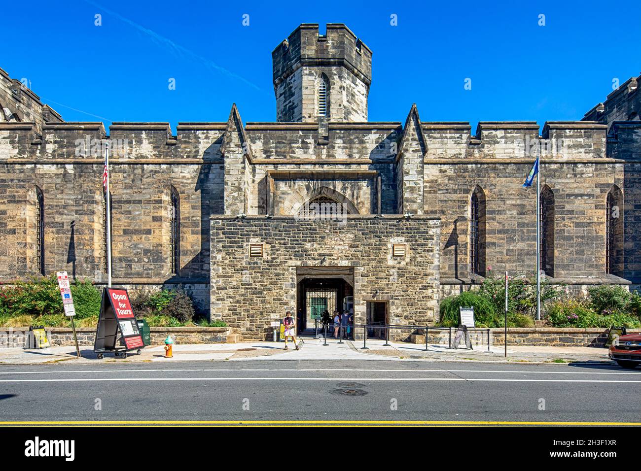 2027 Fairmount Avenue, Eastern State Penitentiary. Das Wahrzeichen von Philadelphia, das heute eine „erhaltene Ruine“ und ein Museum ist, galt einst als Mustergefängnis. Stockfoto