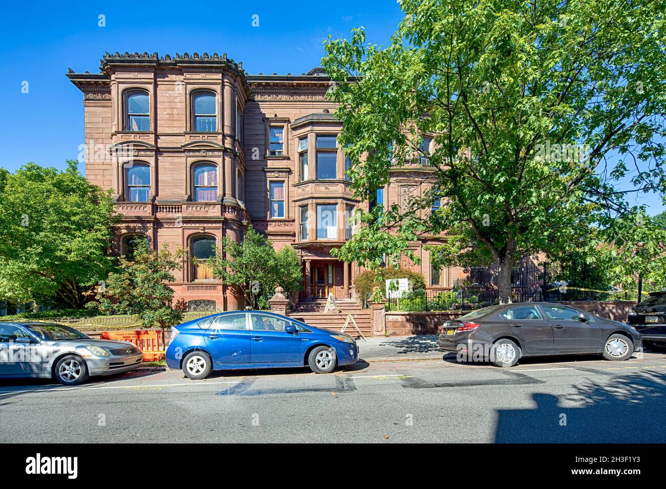 2201 Green Street, Bergdoll Mansion, auch bekannt als Kemble Residence, in Philadelphia's Spring Garden Historic District. Stockfoto