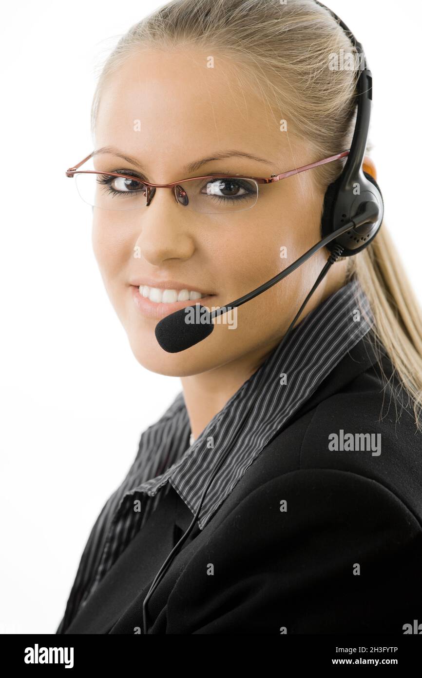 Mitarbeiter des Kundendienstes Stockfoto Mitarbeiter des Kundendienstes Stockfoto
