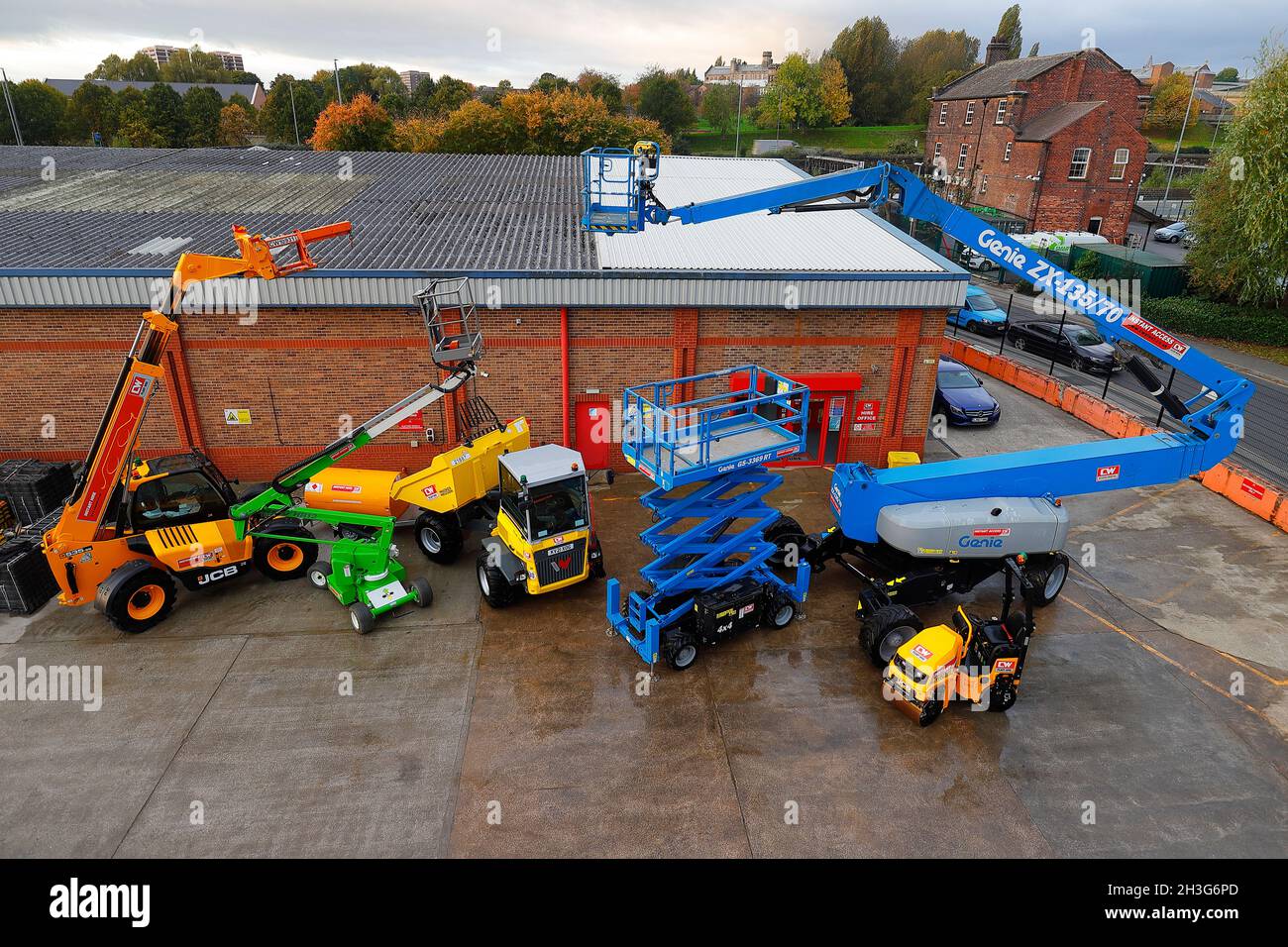 CW-Werksmiete Depot an der Armley Road in Leeds, West Yorkshire, Großbritannien Stockfoto