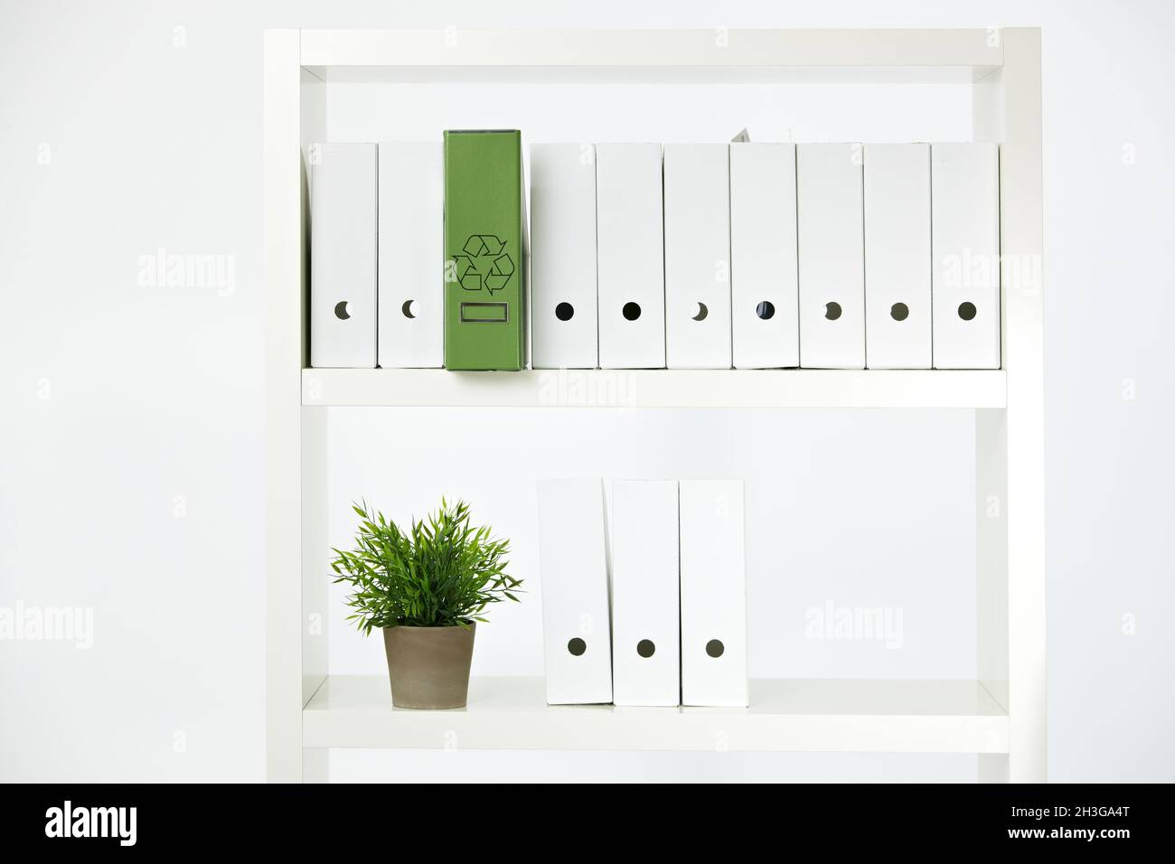 Umweltschutz im Büro Stockfoto