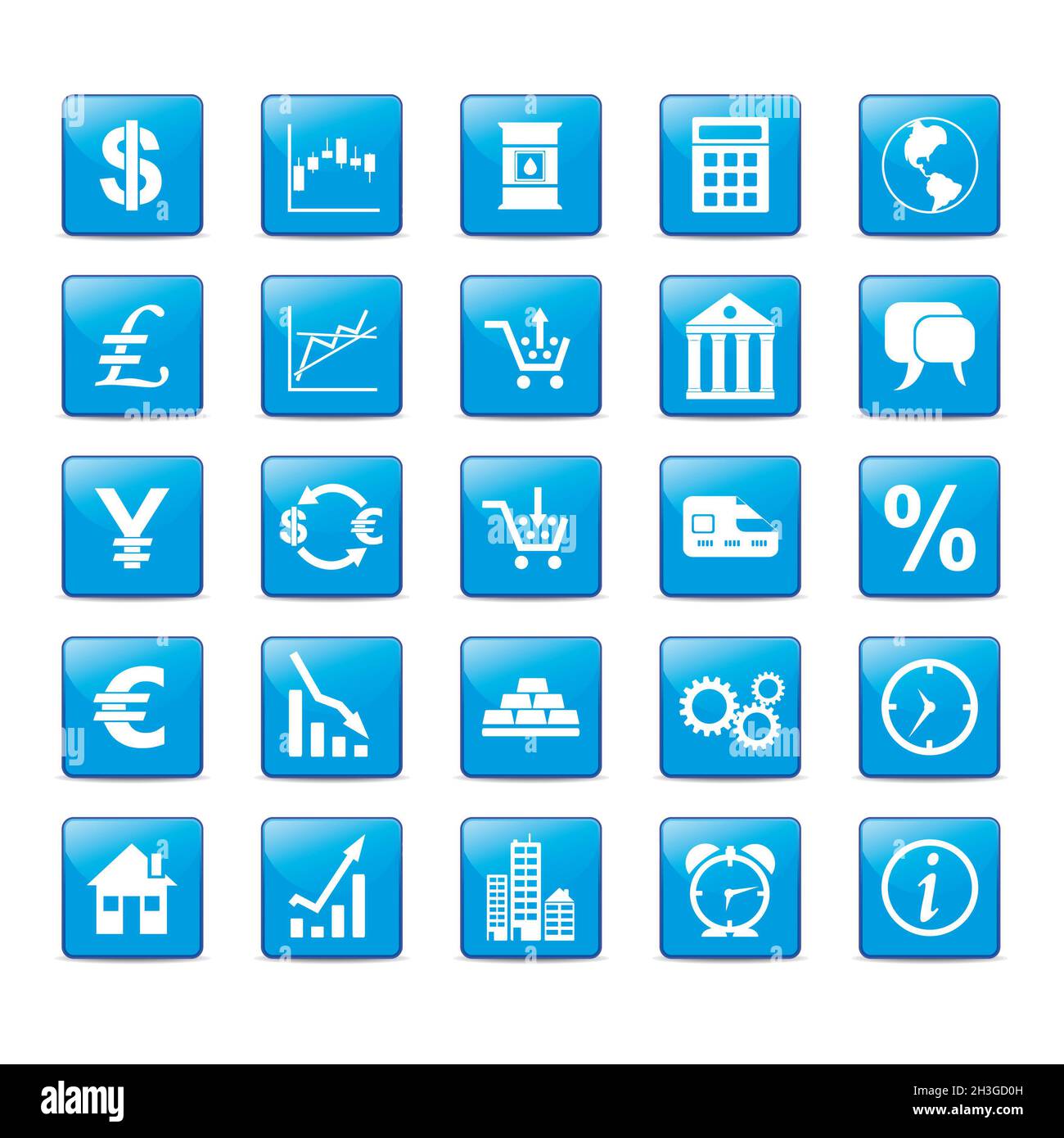 Iconset-Märkte Stockfoto