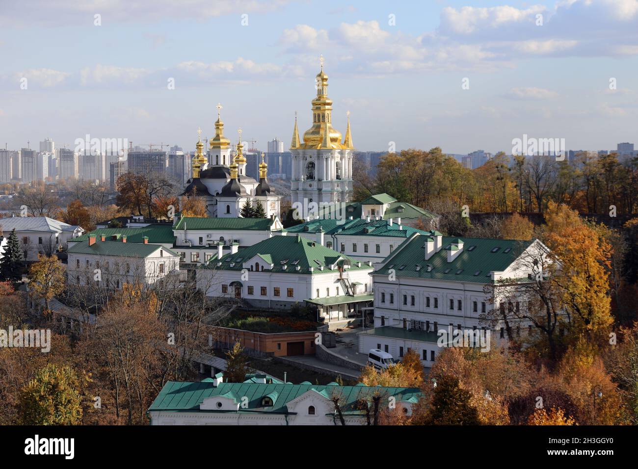 Die Geburtskirche unserer Lieben Frau im Komplex des Klosters der Höhlen in Kiew Stockfoto