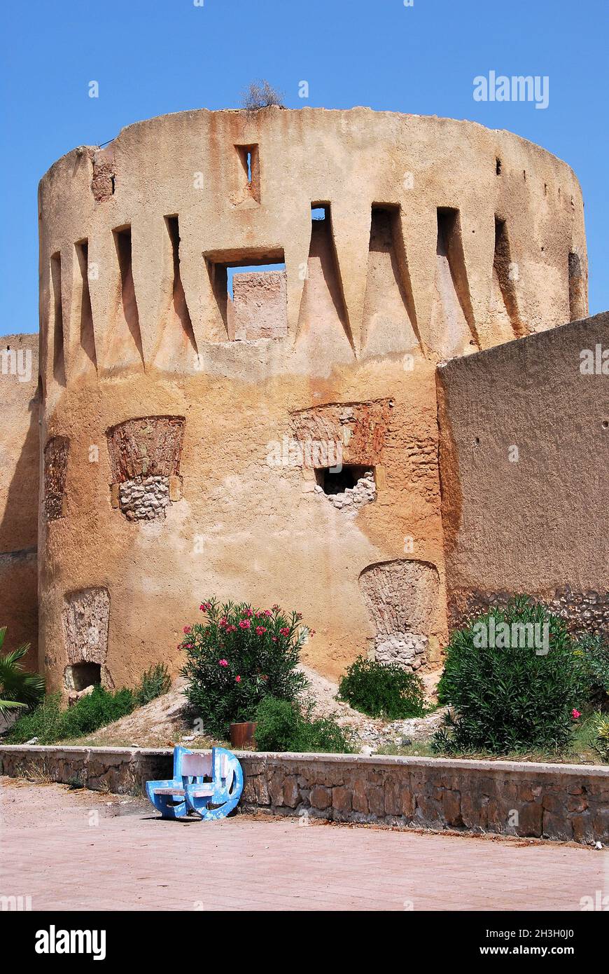 Mündung des Flusses Oum Errabia, der Stadt Azemmour in Marokko Stockfoto