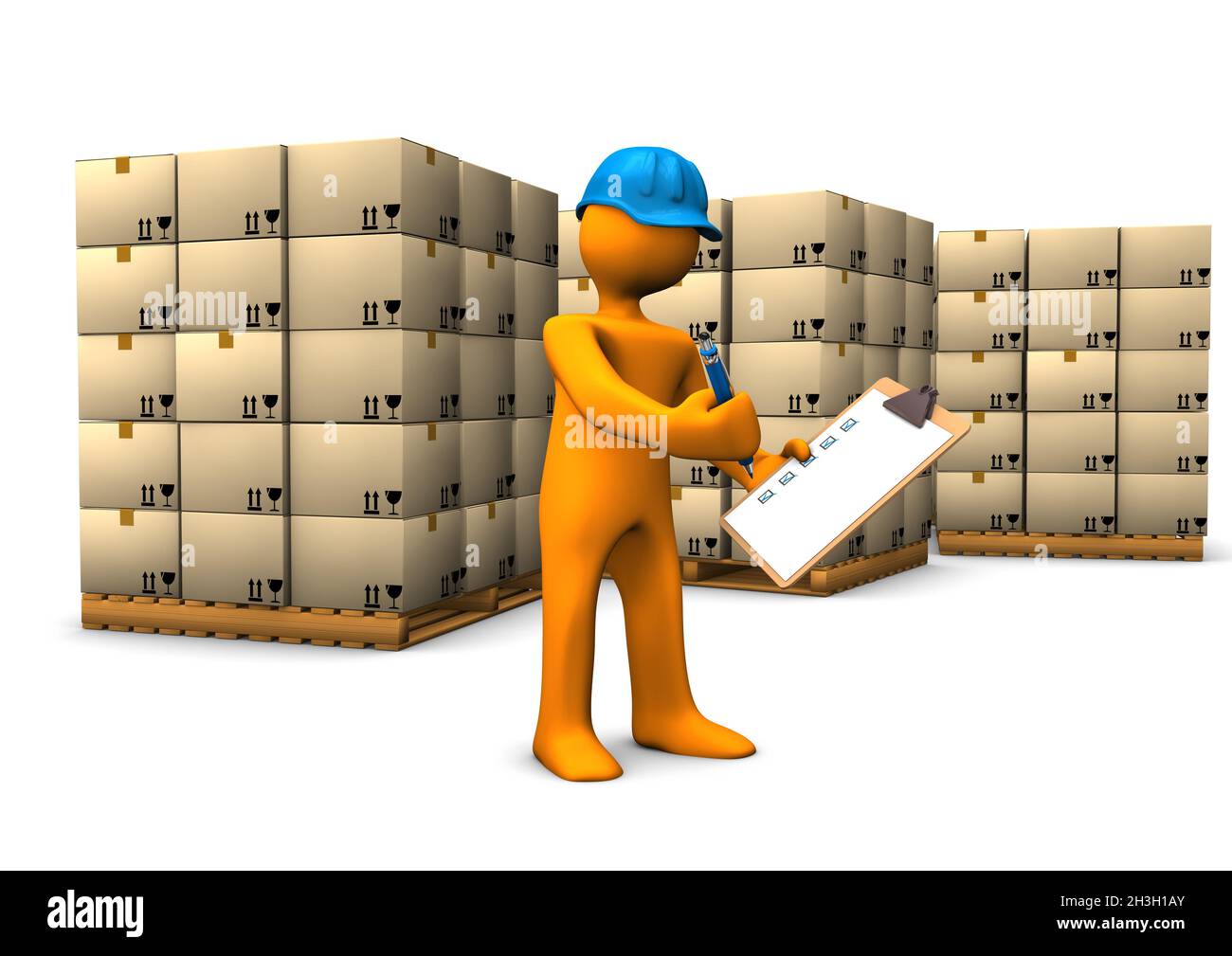 Lagerkontrolle Stockfoto