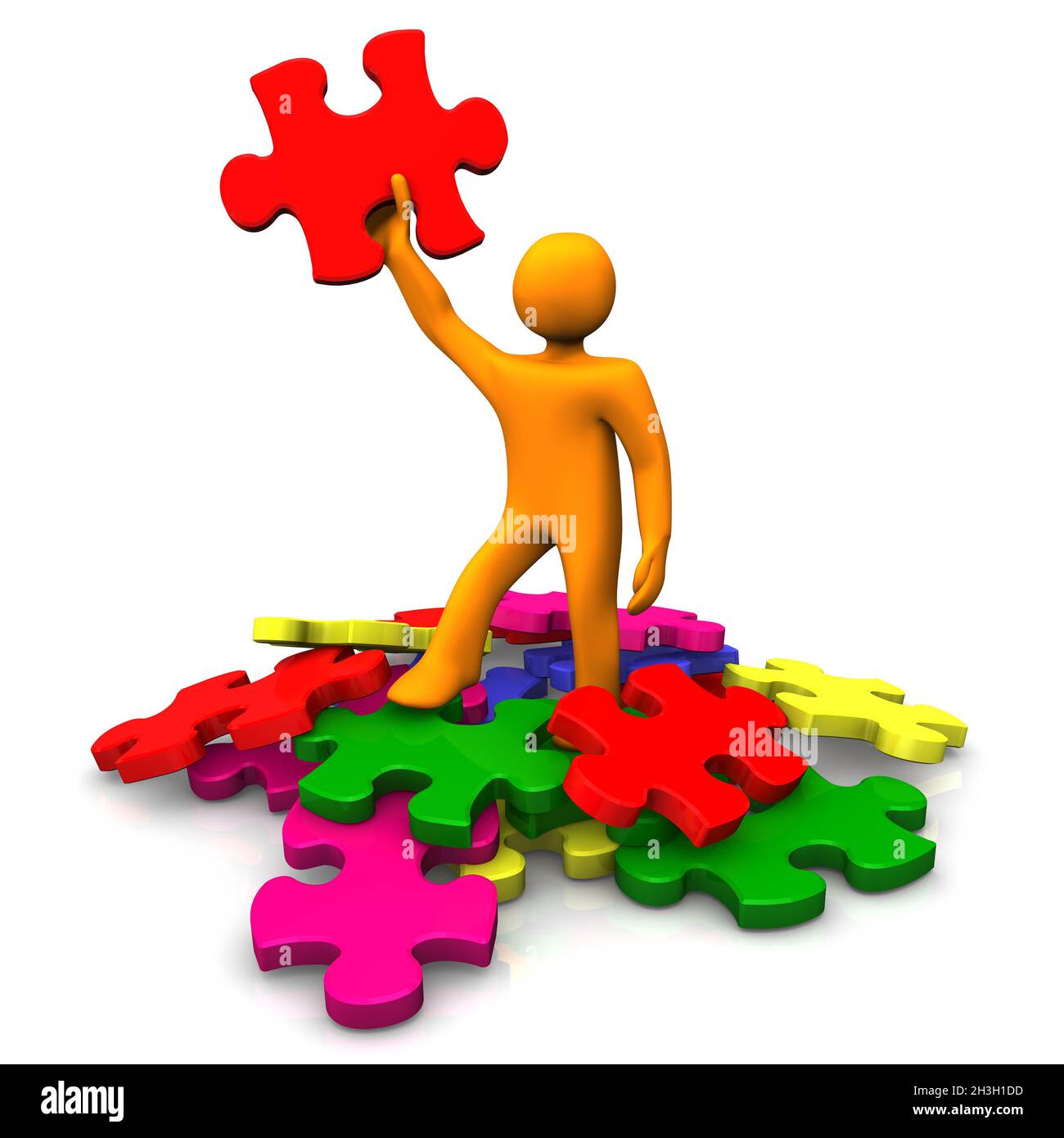 Rätsel Gelöst Stockfoto