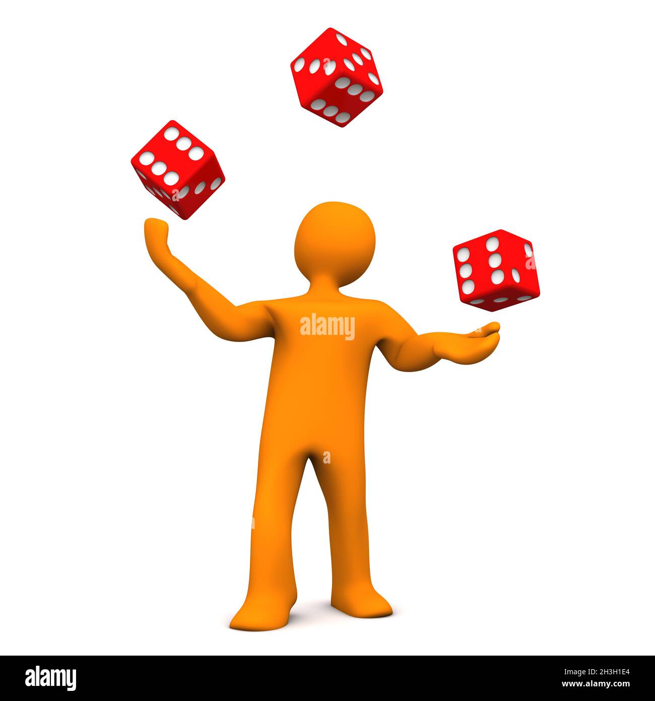 Jonglierwürfel Stockfoto