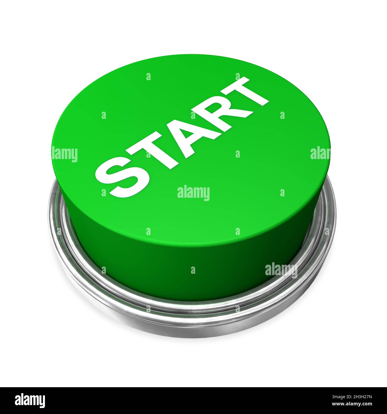 Schaltfläche "Start" Stockfoto