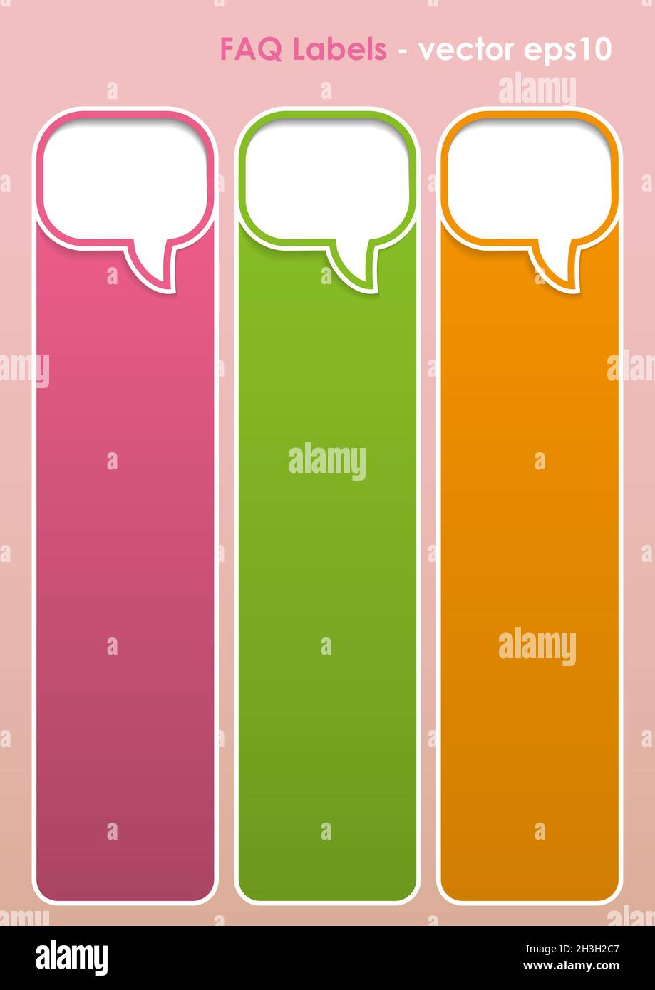 FAQ-Etiketten Stockfoto FAQ-Etiketten Stockfoto