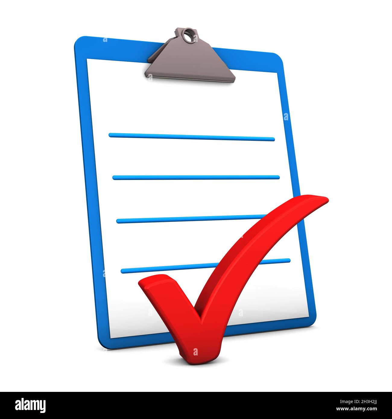 Blaue Zwischenablage Stockfoto