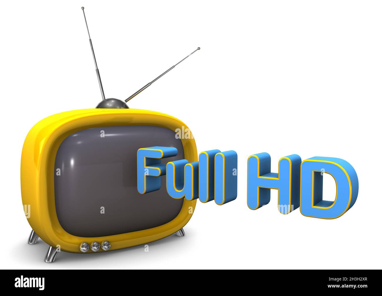 Full HD-Fernseher Stockfoto