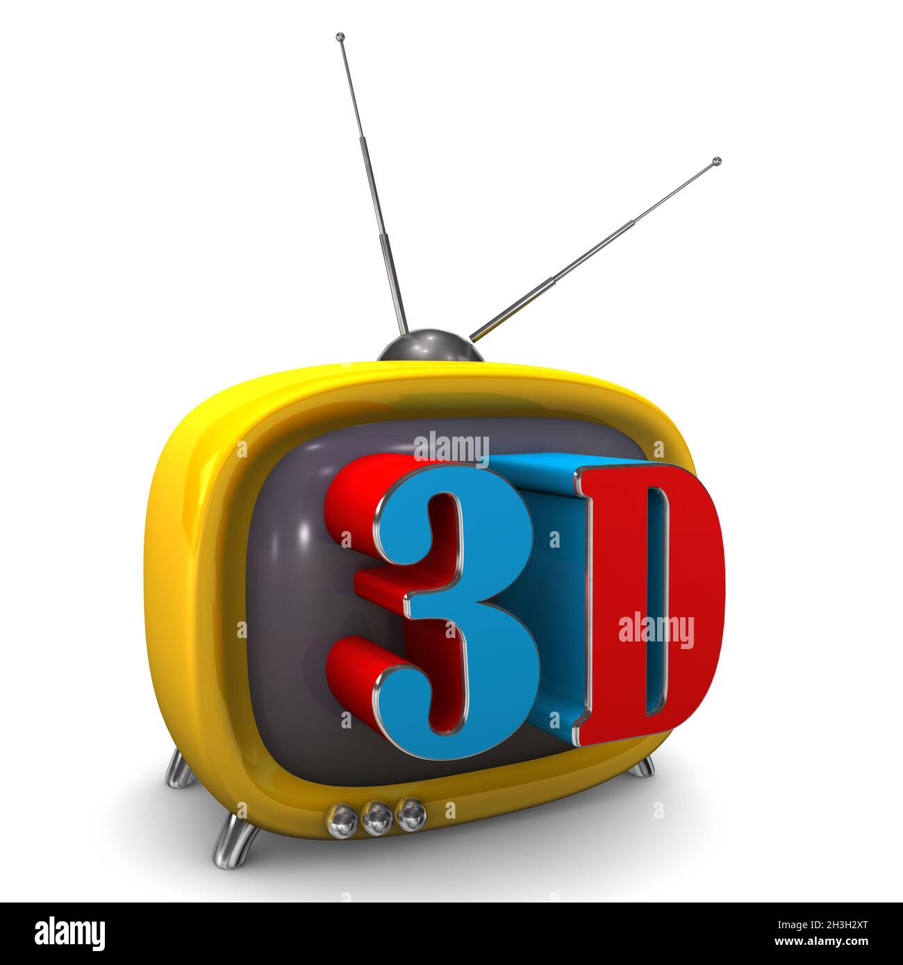 3d-Fernseher Stockfoto