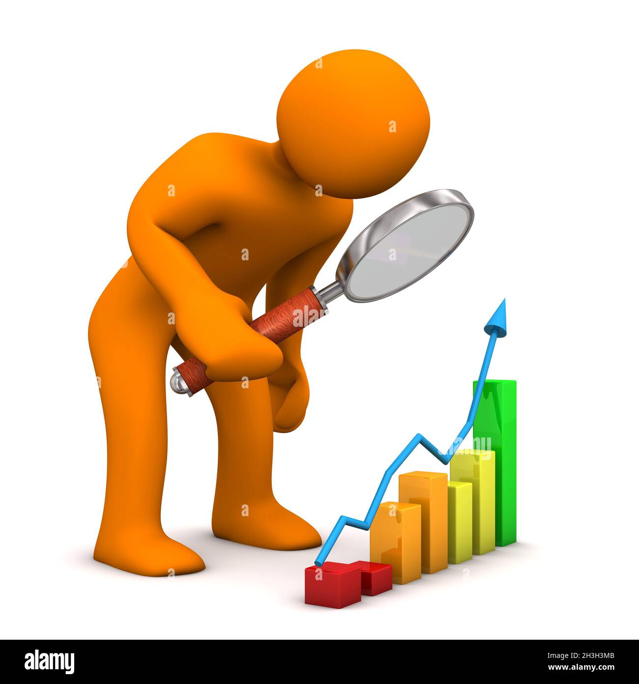 Lupendiagramm Stockfoto