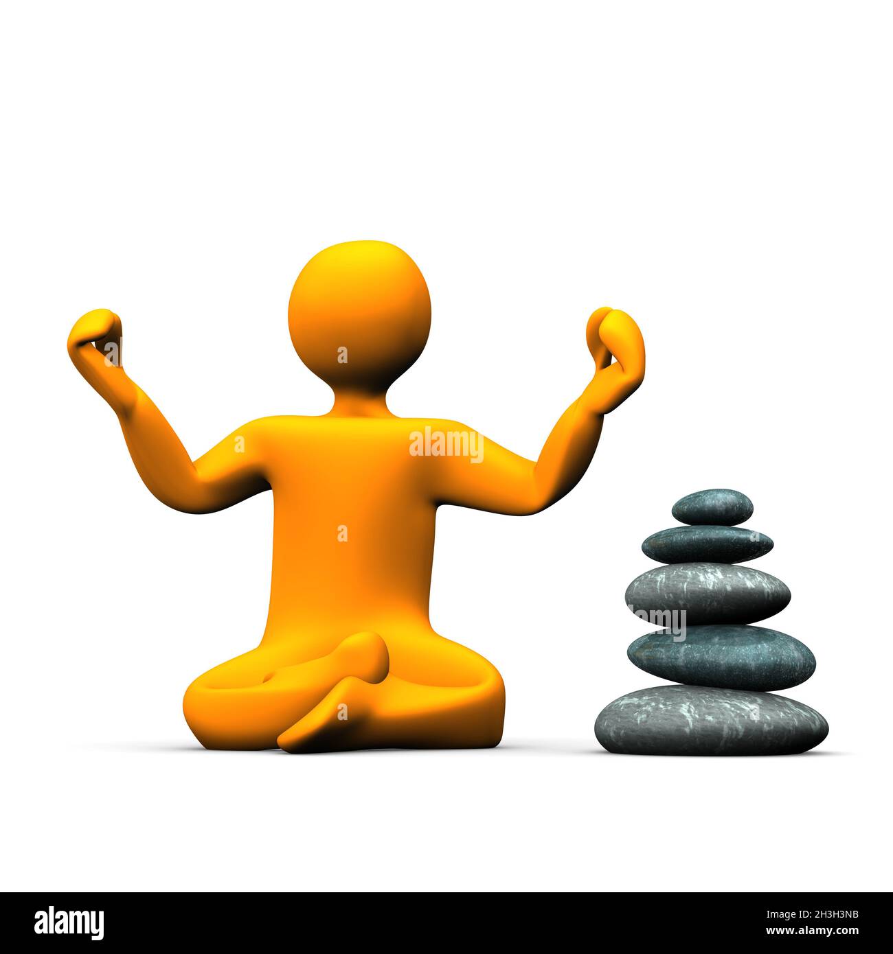 Yoga-Steine Stockfoto