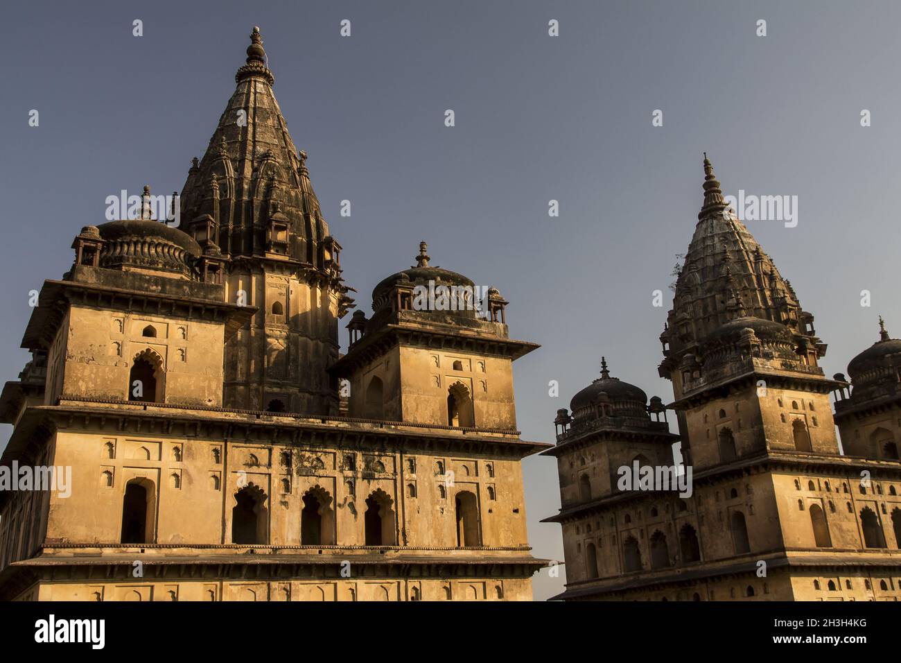 Chhatris in Orchha. Madhya Pradesh, Indien Stockfoto