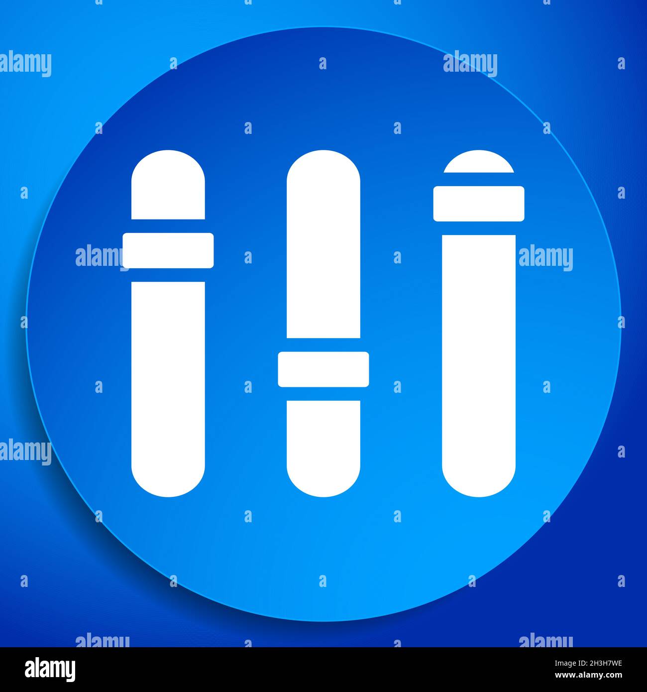 Justierer, Schieberegler, Tuner, Fader Bars mit Hebeln, Knöpfe - Stock Vektor Illustration, Clip-Art-Grafiken Stock Vektor