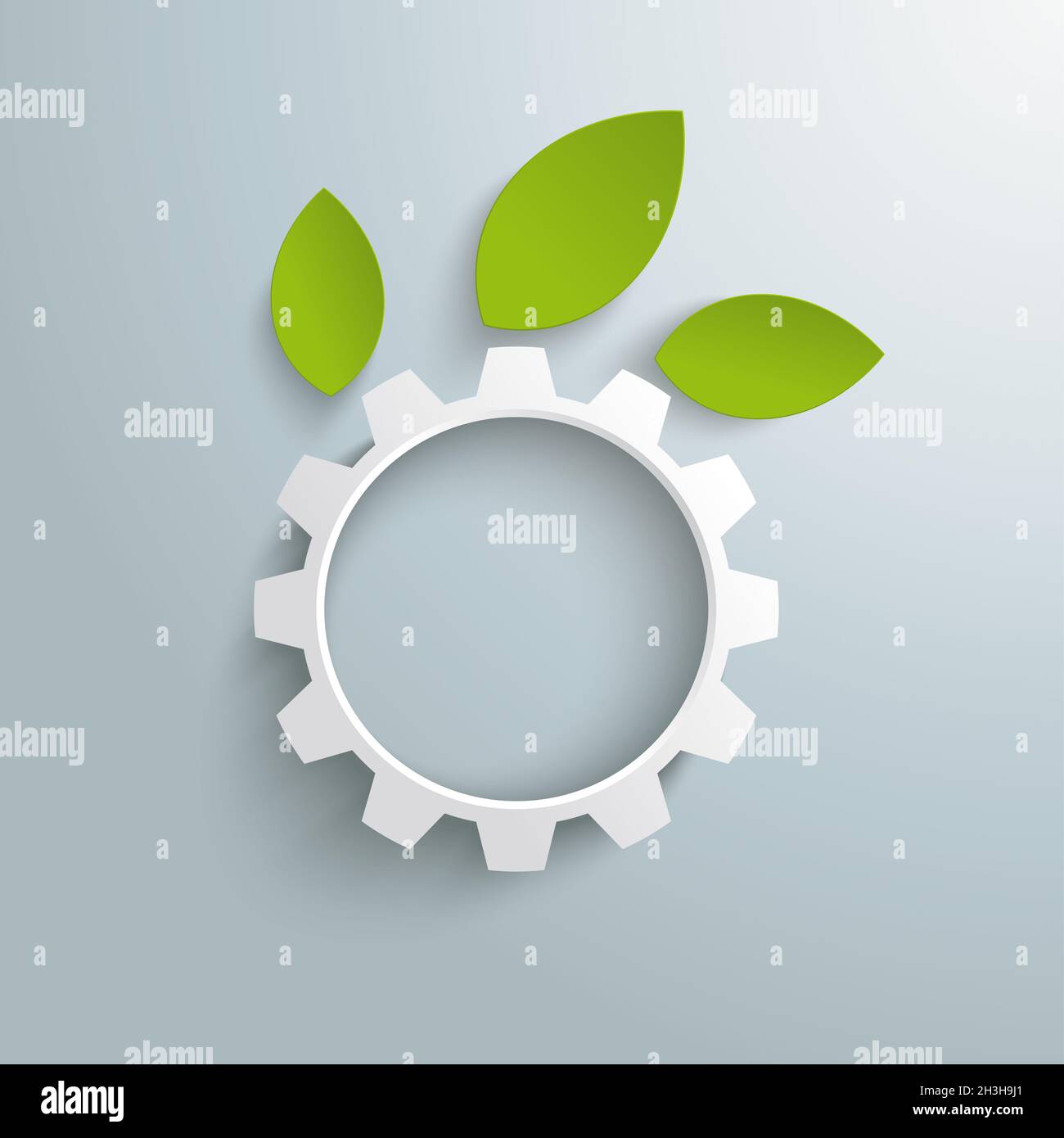 Green Technology Gear verlässt PIAD Stockfoto