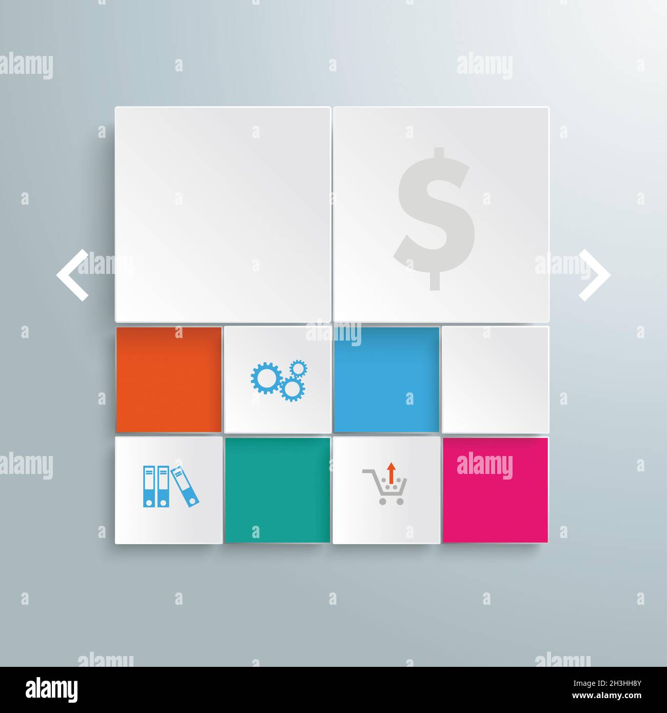 Rechtecke für E-Commerce-Vorlage PIAD Stockfoto