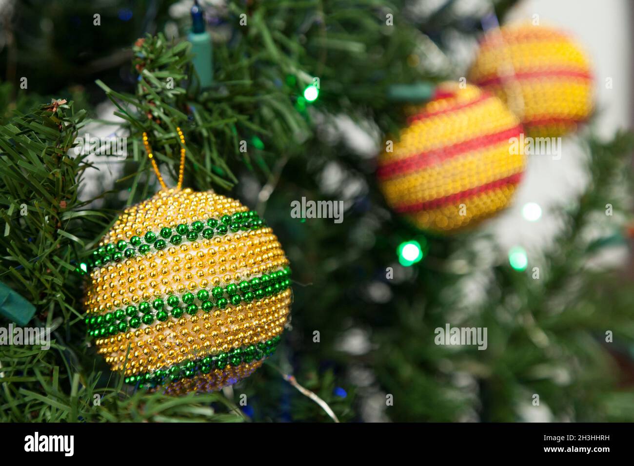Christmas Decoration - Kugeln Zum Dekorieren Weihnachtsbaum Stockfoto