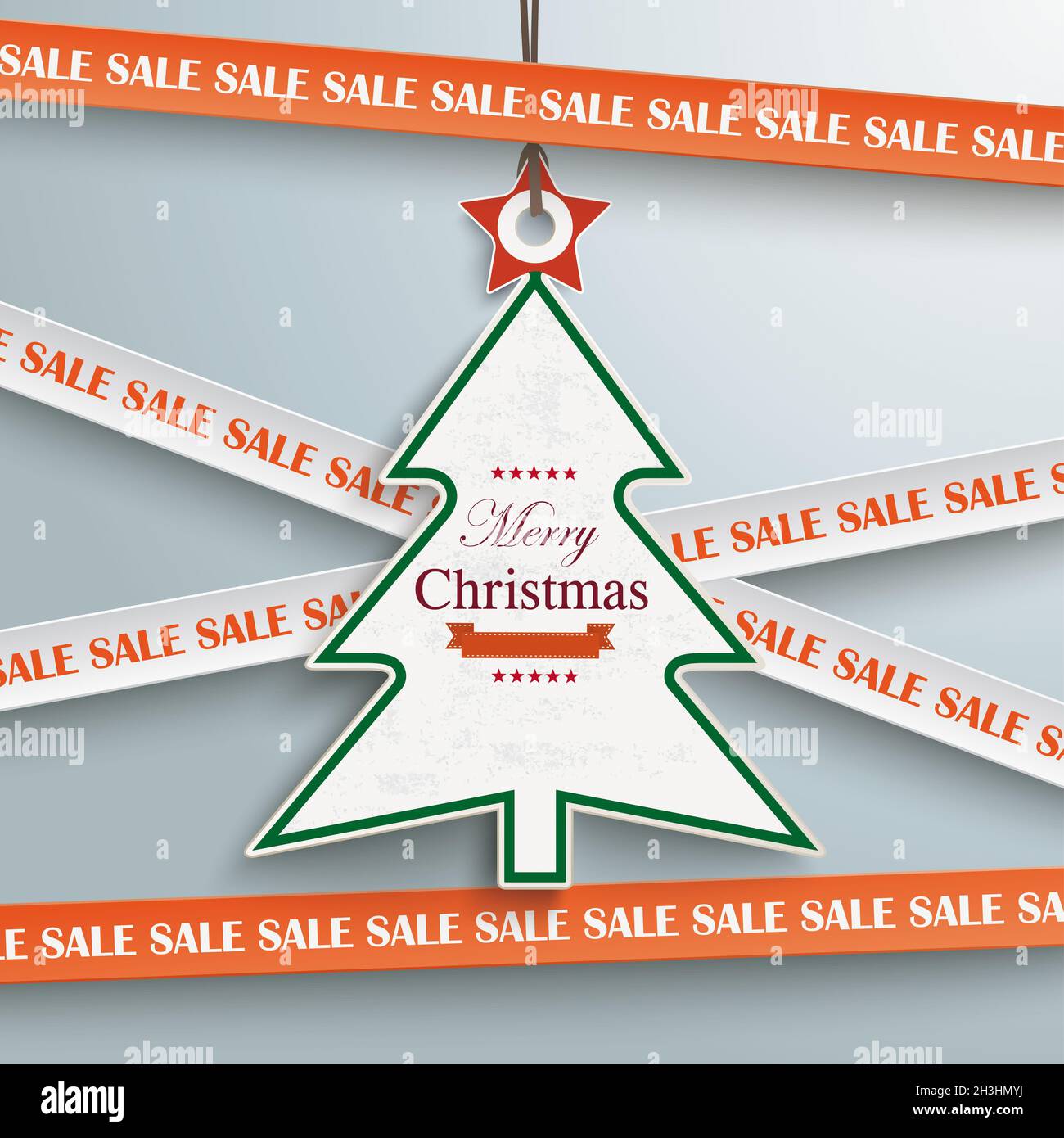 Sale Sticker Lines Weihnachten Preis Sticker PIAD Stockfoto