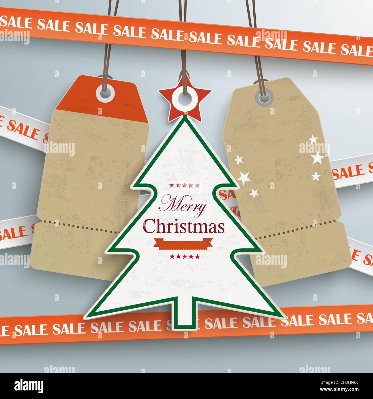 Sale Sticker Lines Weihnachten Preis Aufkleber PIAD Stockfoto