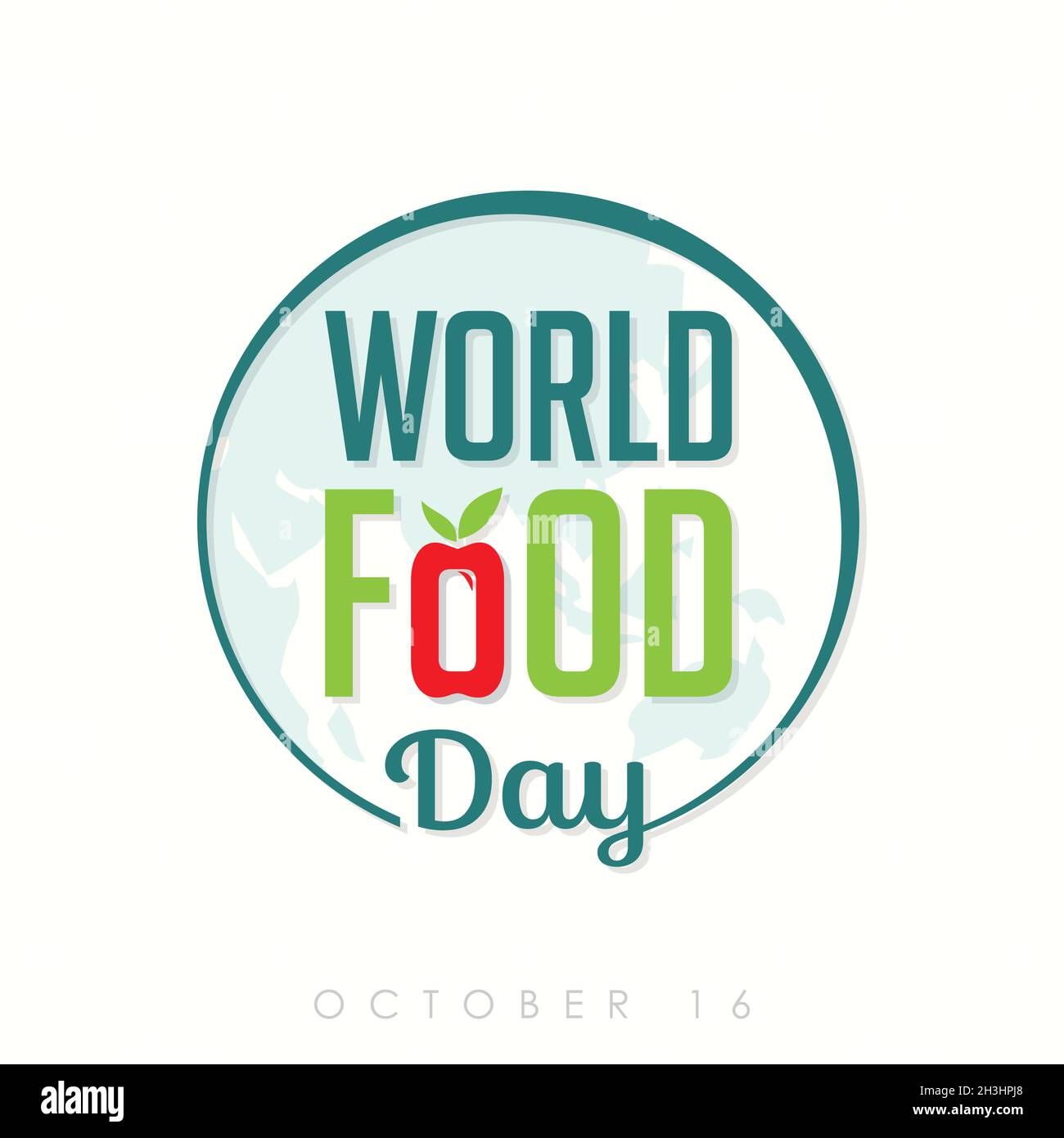 World Food Day Banner Vektorgrafik für Element Design. Vektorgrafik EPS.8 EPS.10 Stock Vektor