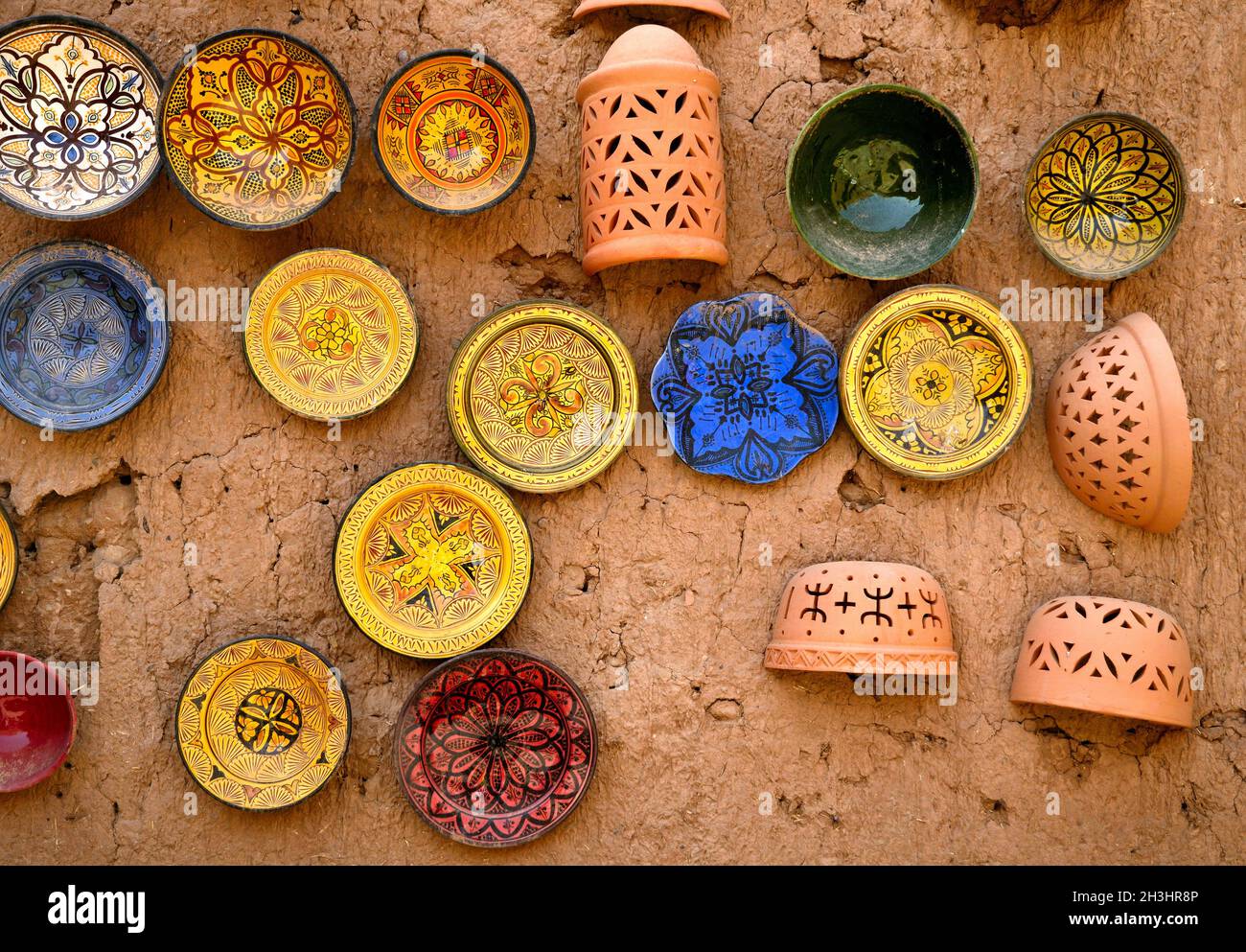 Traditionelle marokkanische Gerichte Stockfoto