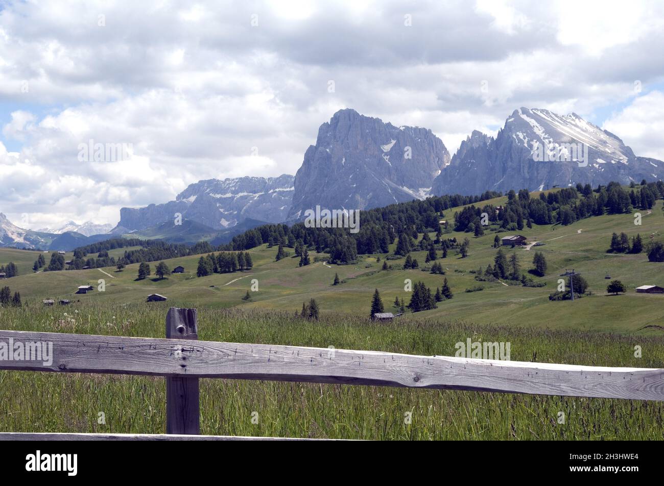 Plattkofels, Langkofel, Stockfoto