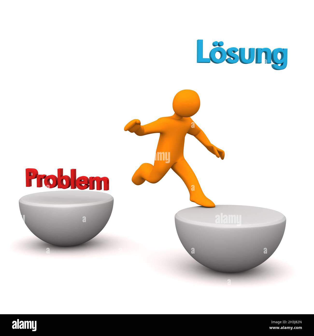 Problemlösung Für Menschl. Darstellungsobjekt Stockfoto