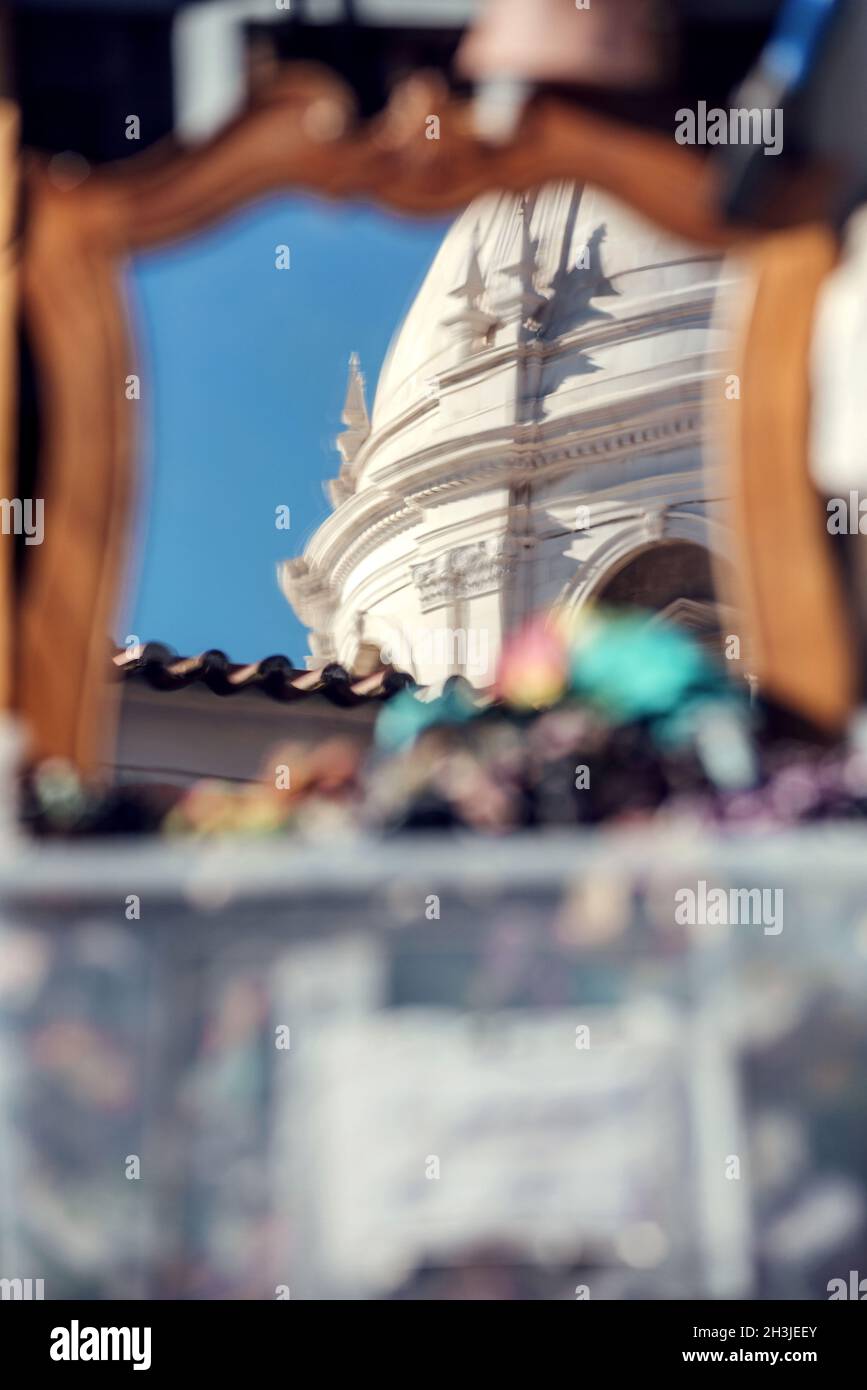 Portugal, Lissabon, alte Gegenstände in Ladra Flohmarkt Stockfoto