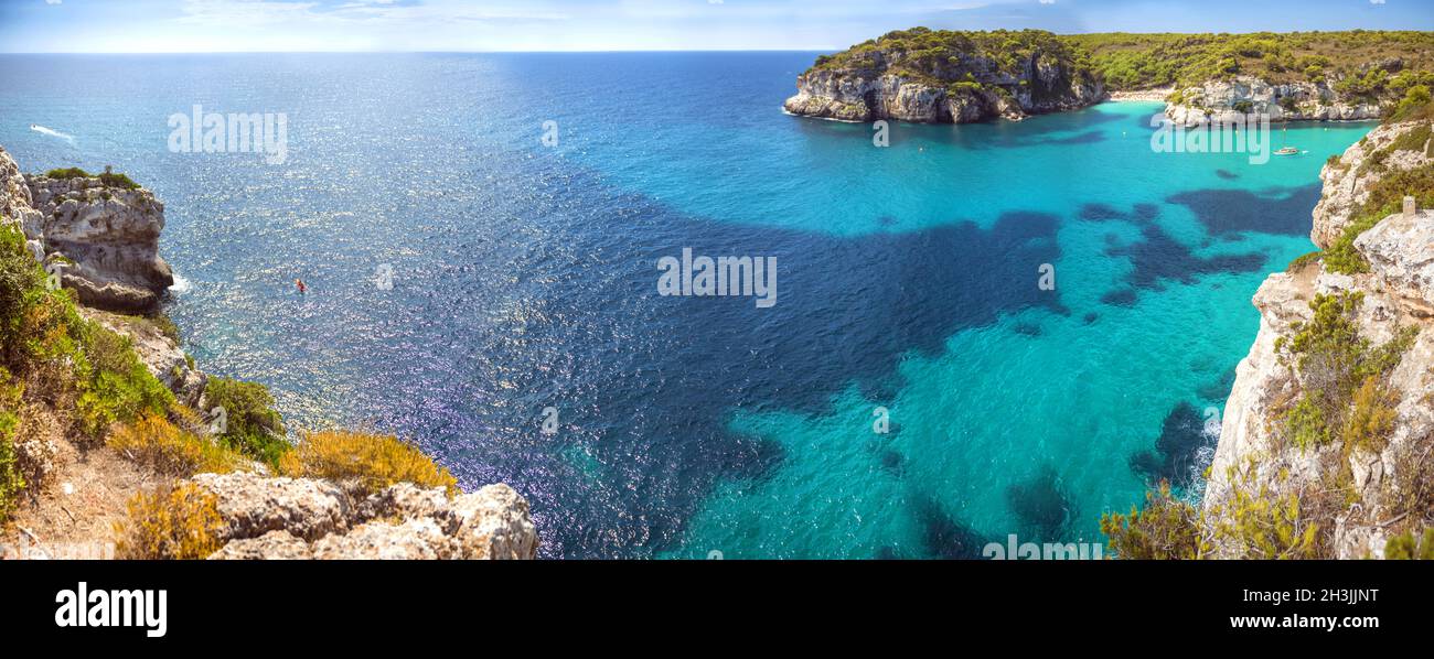 Cala Macarella auf Menorca, Balearen, Spanien Stockfoto