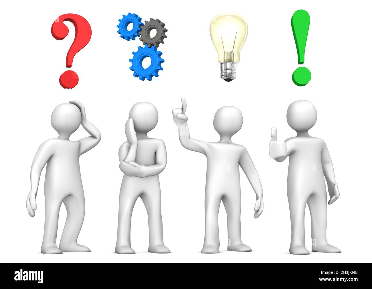 Planungs-Konzept Für Übungspuppen Stockfoto