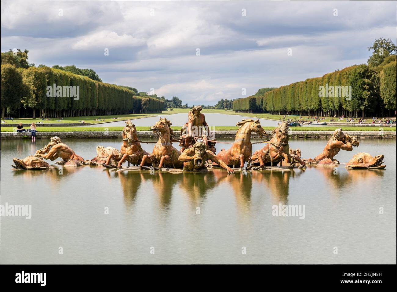 Apollo-Brunnen im Garten des Schlosses Versailles Stockfoto