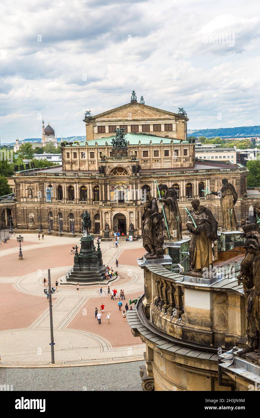 Semperoper in Dresden Stockfoto