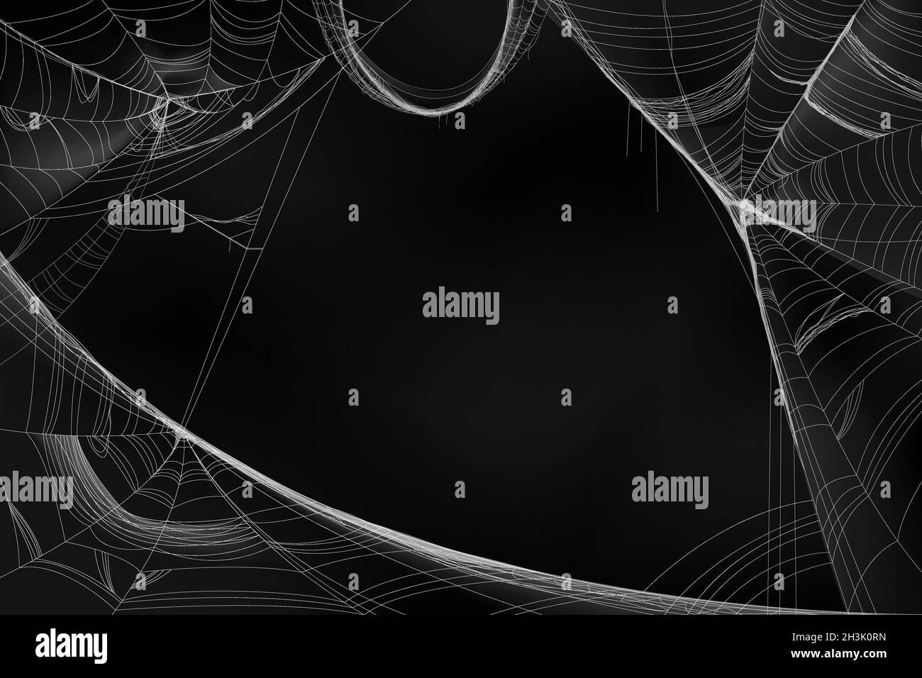 Realistische halloween Spinne Web Hintergrund Vektor Design Illustration Stock Vektor