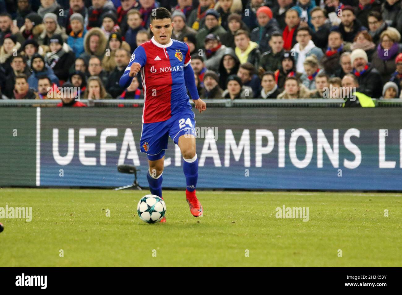 Football CL: 5. September, FC Basel gegen Manchester United Stockfoto