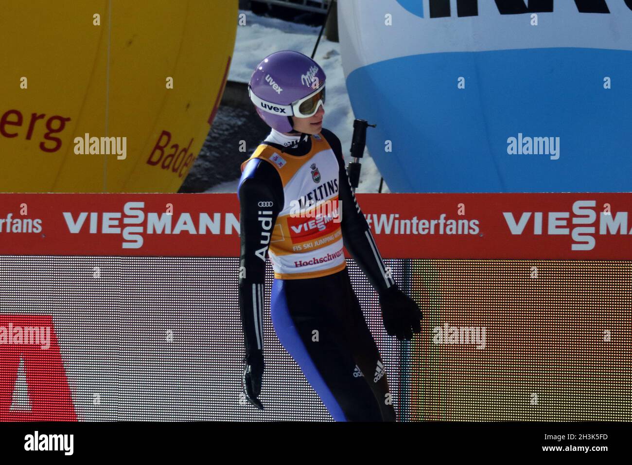 FIS Weltcup Skisprung 17-18, Neustadt, Teamwettbewerb Stockfoto