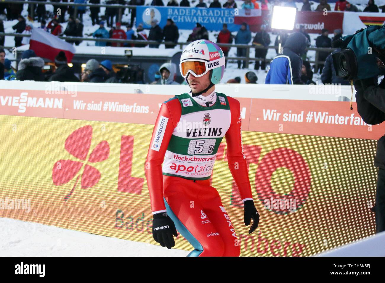 FIS Weltcup Skisprung 17-18, Neustadt, Teamwettbewerb Stockfoto