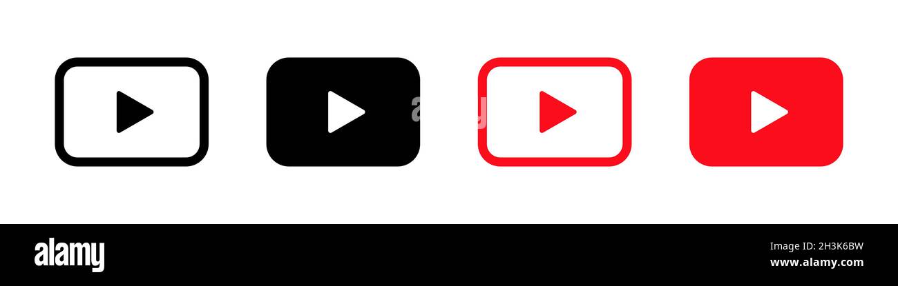 Player Symbol Zeichen einfaches Design Stock Vektor