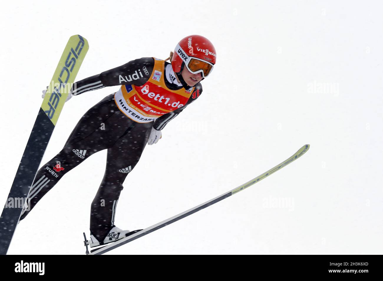 FIS World Cup Skisprung Frauen - Teamwettbewerb Stockfoto